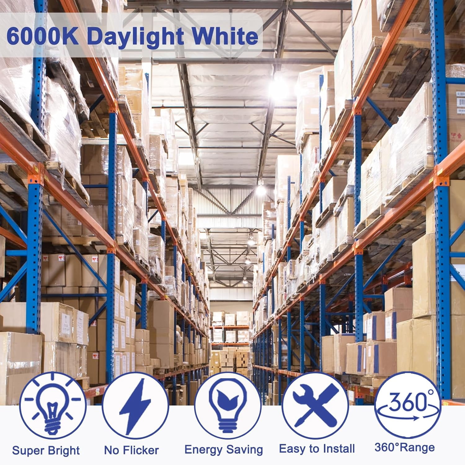 100W LED Corn Bulbs,12000 Lumen,6000K Daylight White,E26/E39 Base LED Corn Light Bulb,AC85-265V,LED Replacement Metal Halide HID CFL for Commercial Industrial Lighting Warehouse Garage Workshop.