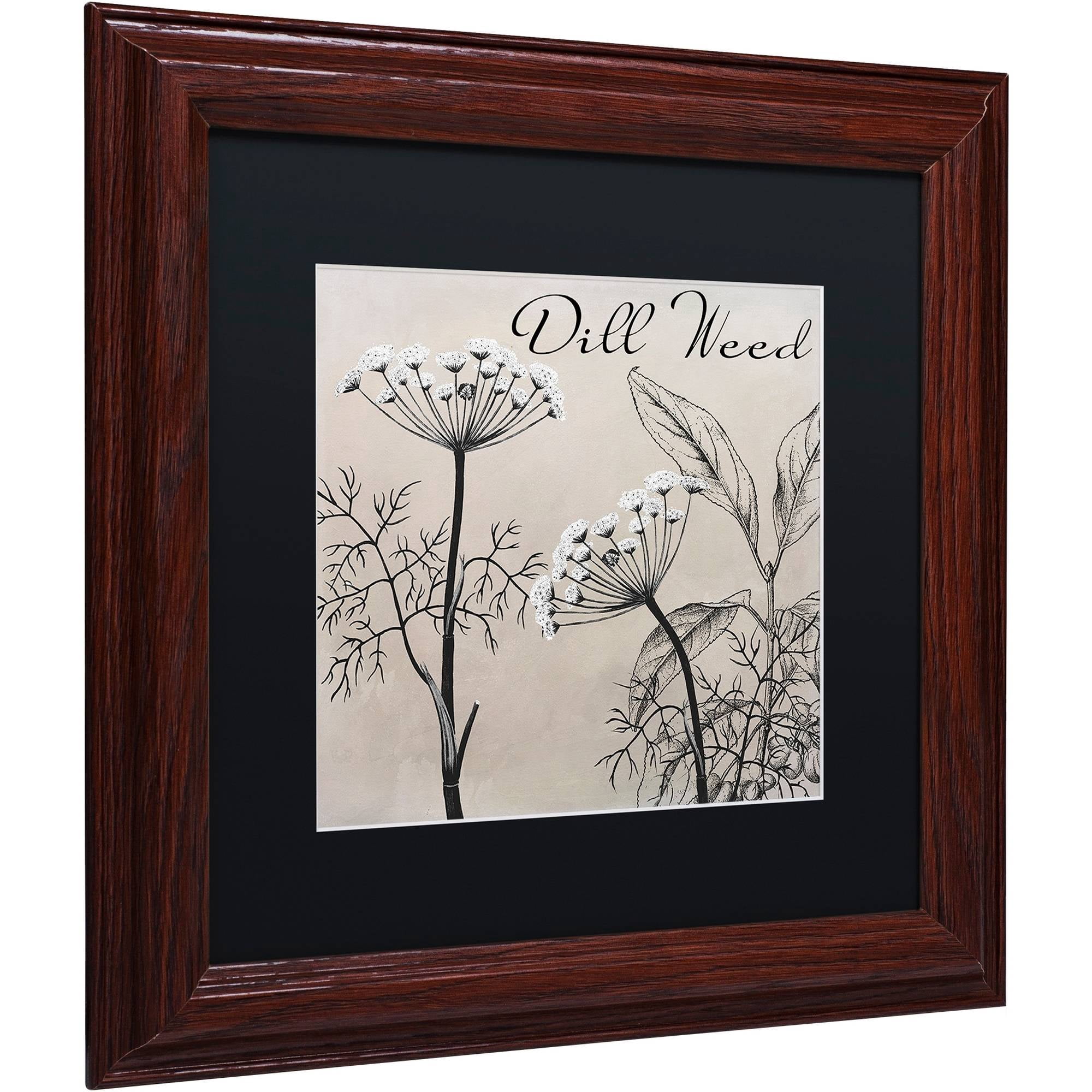 Trademark Fine Art "Flowering Herbs III" Canvas Art by Color Bakery Black Matte, Wood Frame