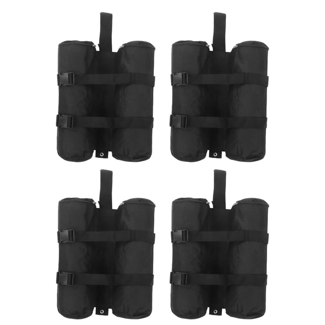 4 bolsas de arena rellenables de tela Oxford resistentes al viento, pesas para toldos de patio al aire libre, tamaño M 40 x 40 cm