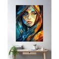 thumbnail image 2 of Art Deco Face Poster Wall Art, Modern Wall Decor For Living Room Bedroom, 12x18 UNFRAMED, 2 of 3