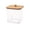 1-Clear, variant on Plastic Laundry Pods Container With Lid Laundry Detergent Storage Bin For Laundry Room Kitchen Bathroom