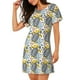 thumbnail image 2 of Fotbe Sea Turtle Bata de Dormir para Mujer con Estampado, Camisón de Algodón de Manga Corta, Ropa de Dormir Casual, 2 of 6