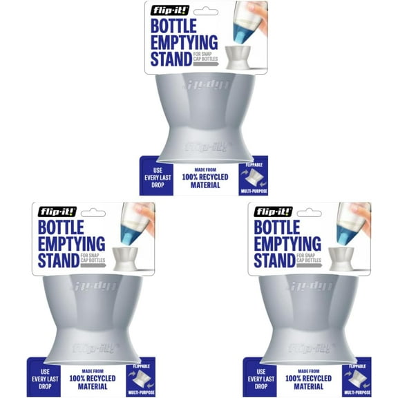 Bottle Emptying Stand (Grey 3 Pack)