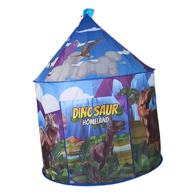 Juguete tipo casita para niños, tienda de juegos para niños, tienda de campaña de dibujos animados, yurta de cabaña plegable para guardería, jardín de mundo de los dinosaurios