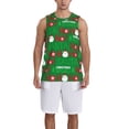 thumbnail image 6 of Rocae Cute Santa for Men's Basketball Jersey Lightweight and Breathable Athletic Tank Top,Quick-Drying Sports Jersey Large, 6 of 9