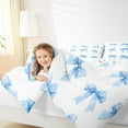 thumbnail image 4 of Feelyou Girly Blue Bowknot Queen Comforter Set, Princess Watercolor Bow-tie Bedding Sets, Teens Kids Girls Women Reversible Bedding Comforter Set, Lightweight Room Decor, 3 Pieces, 4 of 8