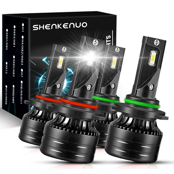 For Toyota Sienna 2004-2010 LED Headlight Bulbs 9005 9006 High Low Beam Combo 6500K 4pc