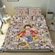 thumbnail image 1 of One Piece Conjunto de sábanas temático, trío de piezas, cómodo y amigable con la piel, diseño único, regalo de decoración para el hogar para familiares, amigos y fans, 90 cm * 190 cm, 1 of 6