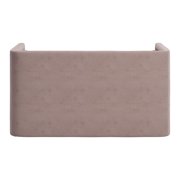 ZUO Trippel Soft Velvet Fabric Upholstered Loveseat in Taupe