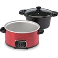 thumbnail image 4 of 4-Quart Digital Slow Cooker with Locking Lid (Red), 4 of 12