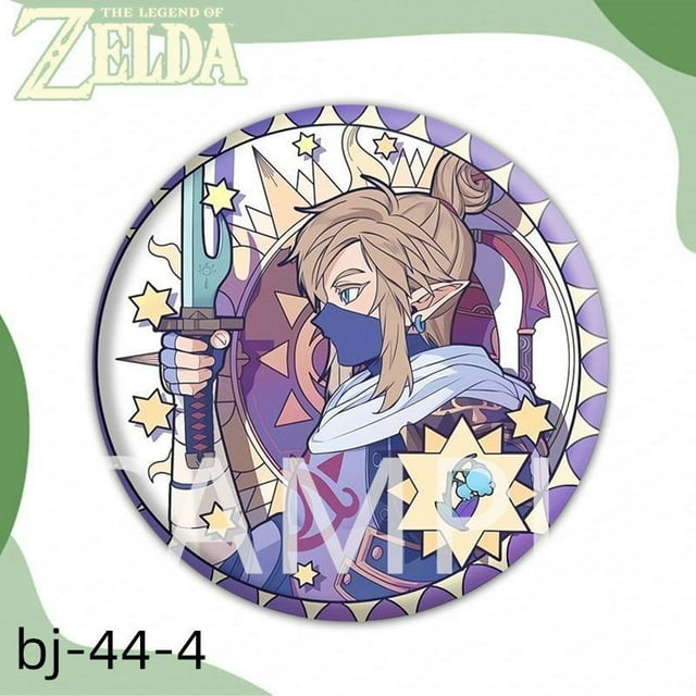 Jouets Périphériques de Jeu d'Animation Zelda Link Nintendo Badge Broche en Métal Décorations Version Q Figurines d'Action Collection Anime