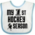 thumbnail image 3 of Inktastic My 1st Hockey Season Boys Baby Bib, 3 of 4