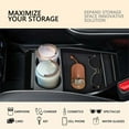 thumbnail image 4 of Center Console Organizer with Cup Holder and Non-Slip Mat Lower Tray Accessories for Hyundai Ioniq 5 2022-2024, 4 of 6