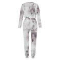 thumbnail image 4 of Wdfiry Clearance Sales,Women's Two Piece Tracksuit Long Sleeve 2 Pieces Jogger Sets with Pockets Tie-dye Plus Size Two Piece Outfits with Drawstring, 4 of 4