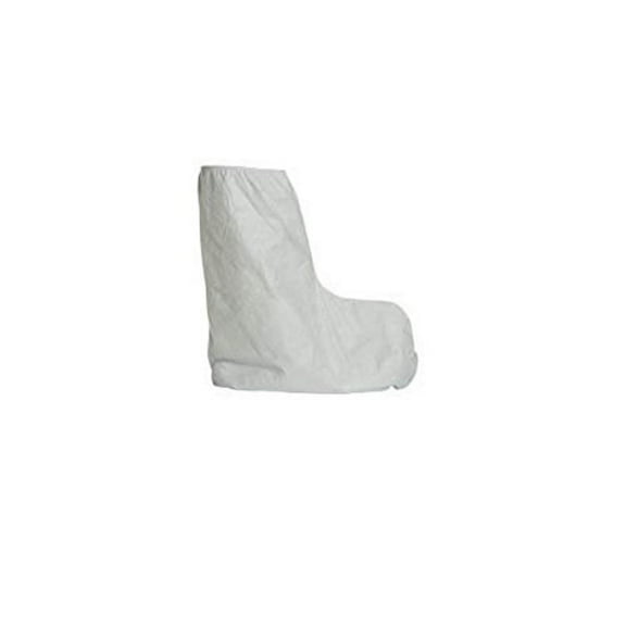 DuPont TY454SWH00010000 Tyvek TY454SWH 18" Boot Covers with Elastic Top, White, One Size Fits Most Pack of 50