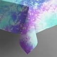thumbnail image 5 of Colorful Tie Dye Pattern Square Tablecloth,Waterproof Square Table Cover,Wipeable Spillproof Washable Table Cover for Home Kitchen Party Decor 60"x60"(152x152cm), 5 of 6