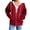 01 Red, variant on Weiqiqre Women's Fashion Hoodies & Sweatshirts Zip Up Hoodie Jacket Drawstring Cute Hoodies Lightweight Fall Sweatshirts with Pockets