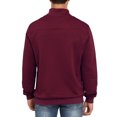thumbnail image 2 of Men's Casual Sweatshirts Quarter Button Stand Collar Pullover Sweater Henley Waffle Knit Jacket, 2 of 3