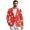 Christmas Santa, variant on KUIFORTI Reindeer Bow Men's Blazer One Button Sports Jacket Long Sleeve Outfit for Business Travel Office Work Graduation