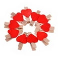 thumbnail image 3 of Miangastore Mini Heart Style Wood Clip - 10 pcs/set, 3 of 6