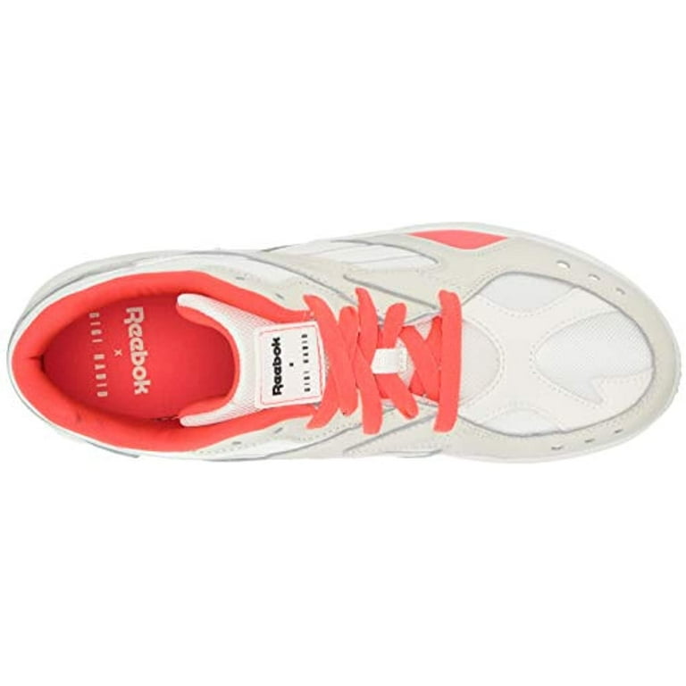 Reebok Unisex Adult's AZTREK Sneaker, Gigi-Chalk/neon red Reebok Unisex Adult's AZTREK Sneaker, Gigi-Chalk/neon red