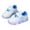 Blue, variant on PINQI Kids Light Up Sneakers LED Flashing Tennis Shoes for Boys Girls Lightweight Breathable Walking Shoes for Toddler