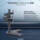 thumbnail image 4 of Soporte Articulado para Dos Monitores ENFORCE ZONE-B SM425 Hasta 32 pulgadas Inclinación y Giro Ajustable Base para Teléfono AC-939683, 4 of 6