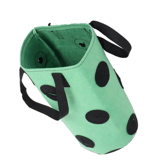 Strawberry Planting Bag, Portable Felt Planter with Handles, Easy to Fold and Store, Sturdy and Reusable, 12 Holes, 3 Gallons, Grow Strawberries, Flowers,