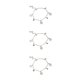 thumbnail image 3 of Minnieouse Tobillera elegante trébol oro plata universal estilo simple accesorio de moda pulseras de tobillo para niñas mujeres plata Type1 NO1, 3 of 6