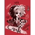thumbnail image 2 of Men's Cruella Fashion Sketch  Graphic Tee Red Heather Large, 2 of 5