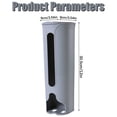thumbnail image 3 of SeekLGT Grocery Bag Holder Wall Mount Plastic Bag Organizer with Cover Kitchen Trash Bag Holder Dispenser for Reusable Plastic Bags 1 Storage Box, 3 of 9