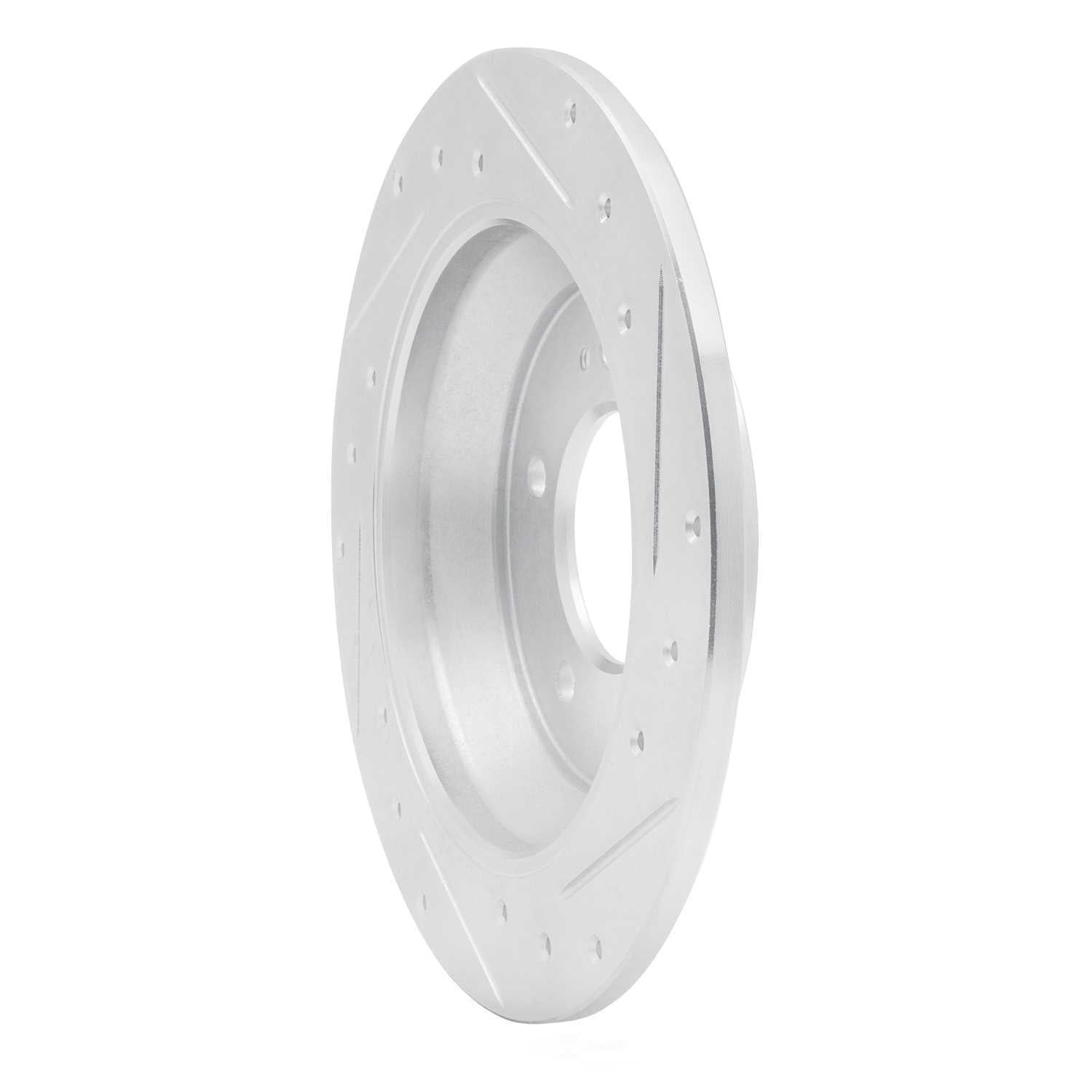 Dynamic Friction Company 631-03059L DFC Brake Rotor - Drilled And Slotted - Silver