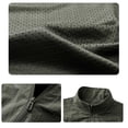 thumbnail image 6 of YFNNUP Big and Tall Men's Golf Vest Lightweight Casual Sleeveless Jacket Outerwear Windproof Water Resistant Grid Lining Vests with Zipper Pockets Green,XXL, 6 of 7