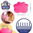 thumbnail image 6 of Groom Genie Small 4" Dog Pet Hair Massaging Brush Grooming Tool for Cats Dogs Long or Short Hair Raspberry Pink, 6 of 7