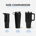 thumbnail image 5 of Vaso mezclador HydroJug de 24 onzas, perfecto para batidos de proteínas, bebidas antes del entrenamiento, café helado, fácil de mezclar, aislado al vacío, compatible con portavasos, sin BPA, mantiene, 5 of 5