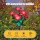 thumbnail image 5 of Lámpara de tierra LED Solar Silk 7 Carnation | Luz de estaca de jardín de patio al aire libre | Decoración de jardín de plástico resistente a la intemperie | Iluminación de caminos florales con, 5 of 6