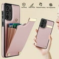thumbnail image 7 of Wallet Case for Samsung Galaxy A53 5G, Vintage Premium PU Leather Ultra Slim Case with Card Holder, Protective Anti-drop Magnetic Clasp Phone Case for Samsung Galaxy A53 5G, Rosegold, 7 of 7