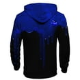 thumbnail image 5 of Men's Loose Fit Hoodie with Watercolor Print, Casual Long Sleeve Pullover Sweatshirt, Soft Brushed Fleece for Streetwear, Winter Comfort, Christmas Holiday Season,Blue,3XL, 5 of 6