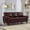 Burgundy, variant on 79" Three Seater Sofa, Faux Leather Couch, Upholstered Sofa with Storage and Sturdy Structure for Living Room, Burgundy