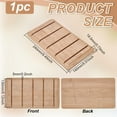thumbnail image 2 of Wooden Clipboard Holder 9.45x5.5x0.7inch PapayaWhip Color Bamboo Clipboard Holder with 5 Slots Rectangle Bamboo Organizer Stand for Documents Office Classroom Tabletop Display PapayaWhip, 2 of 5