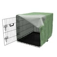 thumbnail image 3 of Abstract Dog Crate Cover, Waves Inspired Style Motifs Folkloric Art Illustration, Easy to Use Pet Kennel Cover Small Dogs Puppies Kittens, 7 Sizes, Grey Teal Seafoam, by Ambesonne, 3 of 6