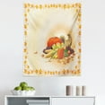 thumbnail image 1 of Harvest Tapestry, Maple Tree Frame with Rustic Composition for Thanksgiving Halloween Dinner Food, Fabric Wall Hanging Decor for Bedroom Living Room Dorm, 5 Sizes, Multicolor, by Ambesonne, 1 of 1