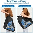 thumbnail image 6 of Ice Skate Bag for Roller and Ice Skates Durable Carrying with Accessories Storage Fits Quad, Inline and Most Roller Skates for All Ages，Black, 6 of 9