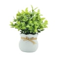 thumbnail image 2 of Plantas artificiales pequeñas, decoración de mesa, plantas artificiales en maceta, mini macetas Blanco, 2 of 9
