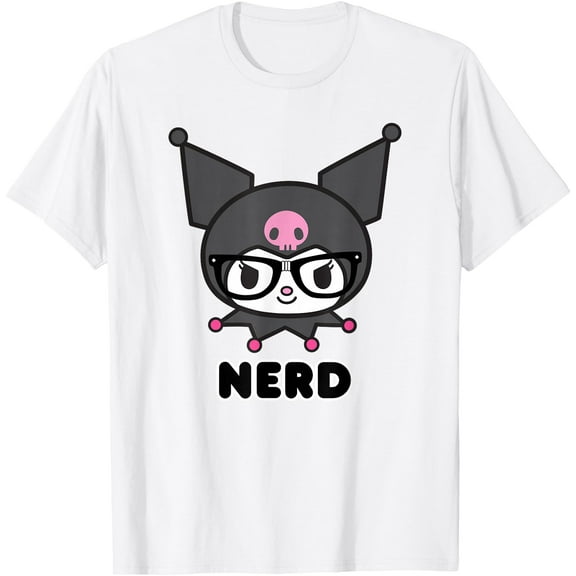 Kuromi Nerd Glasses DTG Print Unisex T-Shirt