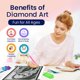 thumbnail image 3 of Kit de arte con diamantes para Halloween con diseño moderno «Stay Positive», 3 of 9