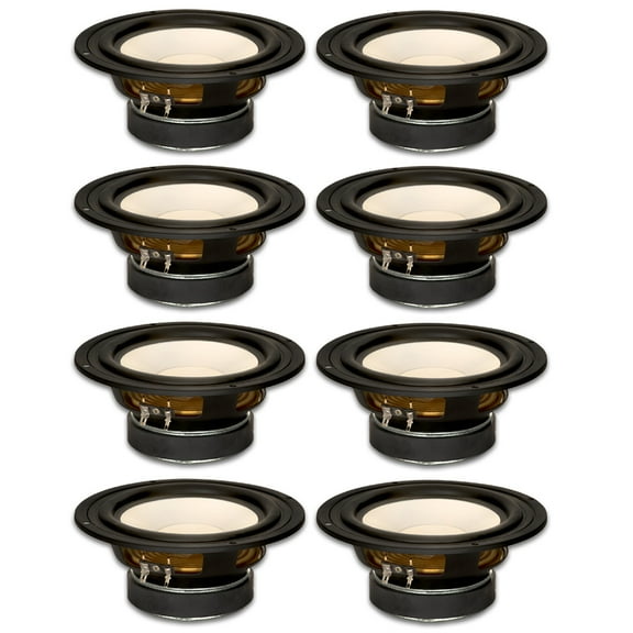 8 Goldwood Sound GW-S650/4 Poly Cone 6.5" Woofers 170 Watts each 4ohm Replacement Speakers
