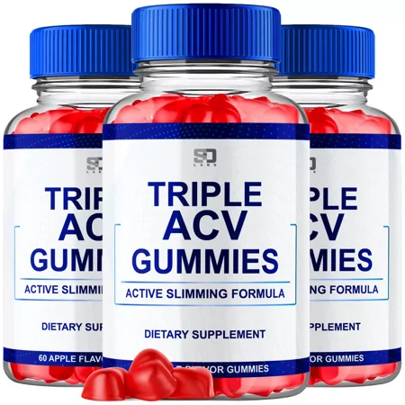 Triple ACV Gummies Active Slimming Formula (3 Pack)