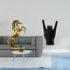 thumbnail image 2 of Estatua De Caballo De Pie Con Gesto De Mano, 30 Cm De Alto, Decoración De Mesa, Artesanía Hecha A Mano Para Hoteles, Estanterías, Chimeneas, Apartamentos, Dormitorios, Restaurantes,, 2 of 8