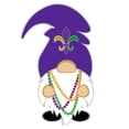 thumbnail image 3 of CafePress - Funny Mardi Gras Gnome Pajamas - Women's Short Sleeve Print T-Shirt and Pants Light Cotton Pajama Set, 3 of 7